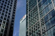 Image: The HSBC bank in the financial district of Canary Wharf in London, B