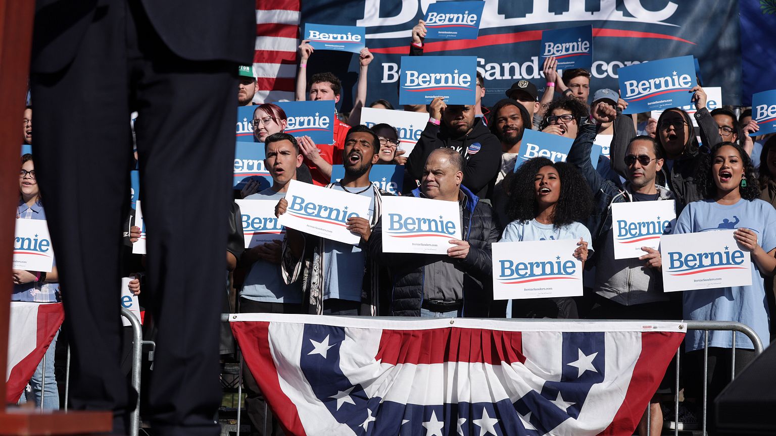 Image: Bernie Sanders Campaigns In Las Vegas In Week Leading Up To Caucus