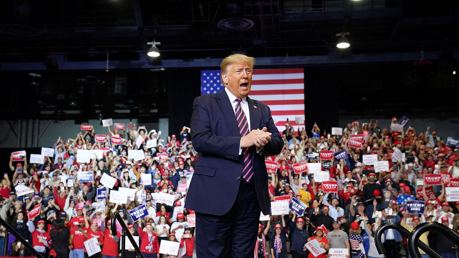 Image: U.S. President Trump holds a campaign rally in Las Vegas, Nevada