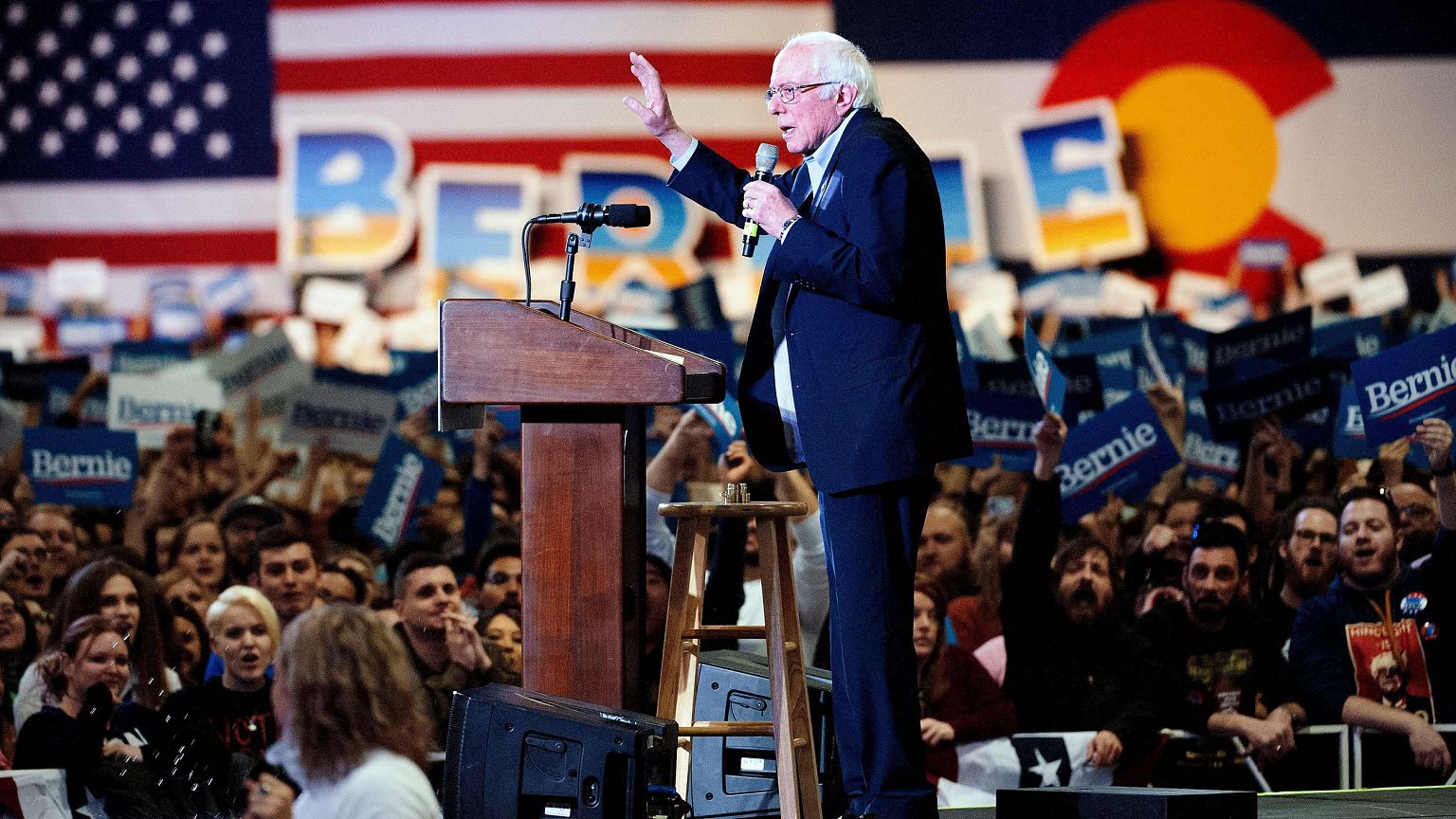 Image: US-POLITICS-VOTE-DEMOCRATS-SANDERS