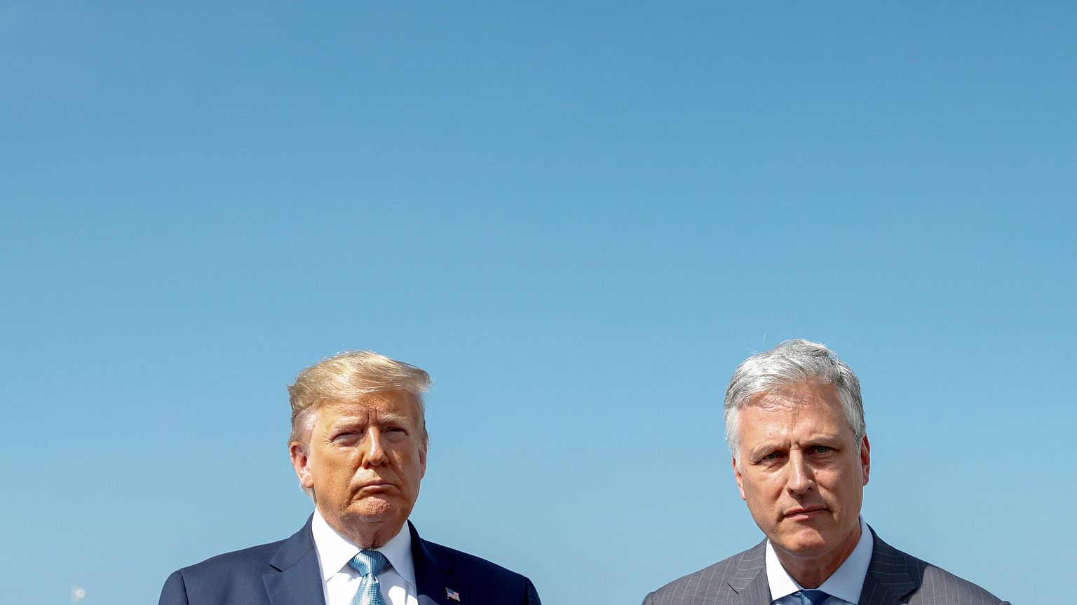 Image:  President Donald Trump with newly announced White House national se