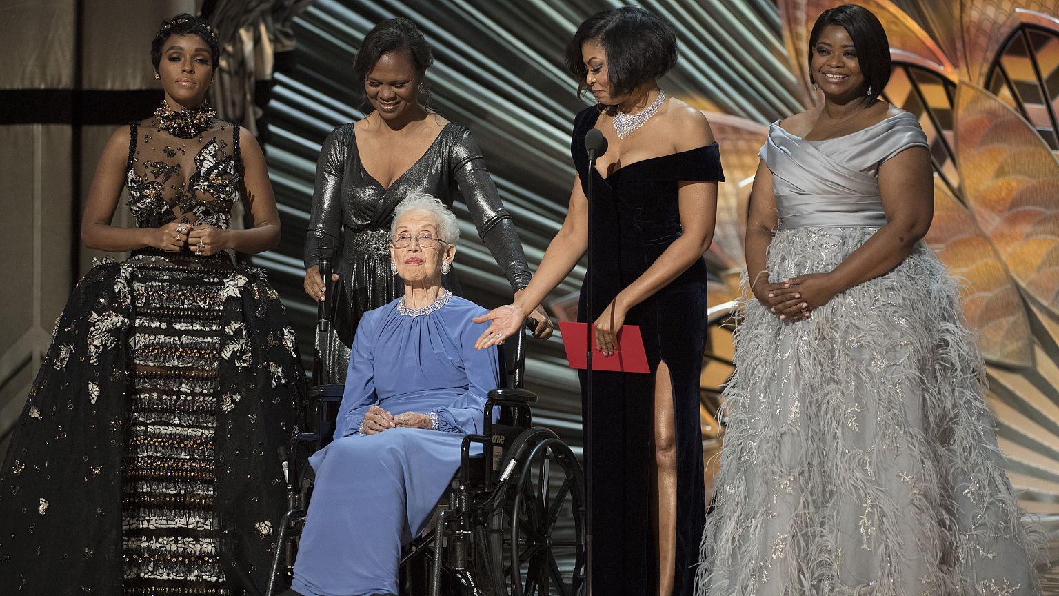 Image: Janelle Monae, Katherine Johnson, Taraji P. Henson, Octavia Spencer 