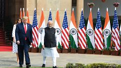 Image: IPrime Minister Narendra Modi, President Donald Trump and First Lady