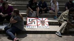 Alt Right Holds "Unite The Right" Rally In Washington, Drawing Counterprote