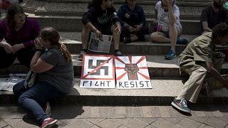 Alt Right Holds "Unite The Right" Rally In Washington, Drawing Counterprote