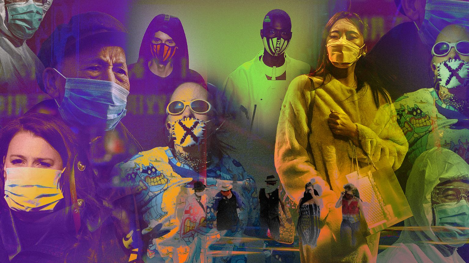 Image: People are increasingly wearing face masks, whether to protect thems
