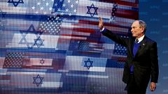 Image: Mike Bloomberg arrives to speak at the AIPAC Convention in Washingto