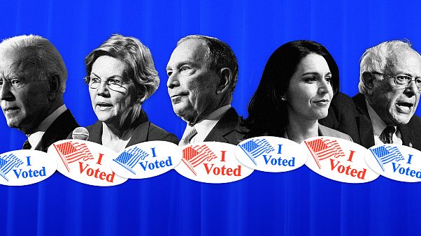 Image: Voters will cast ballots in Democratic primaries in 14 states on "Su Image: Voters will cast ballots in Democratic primaries in 14 states on "Su