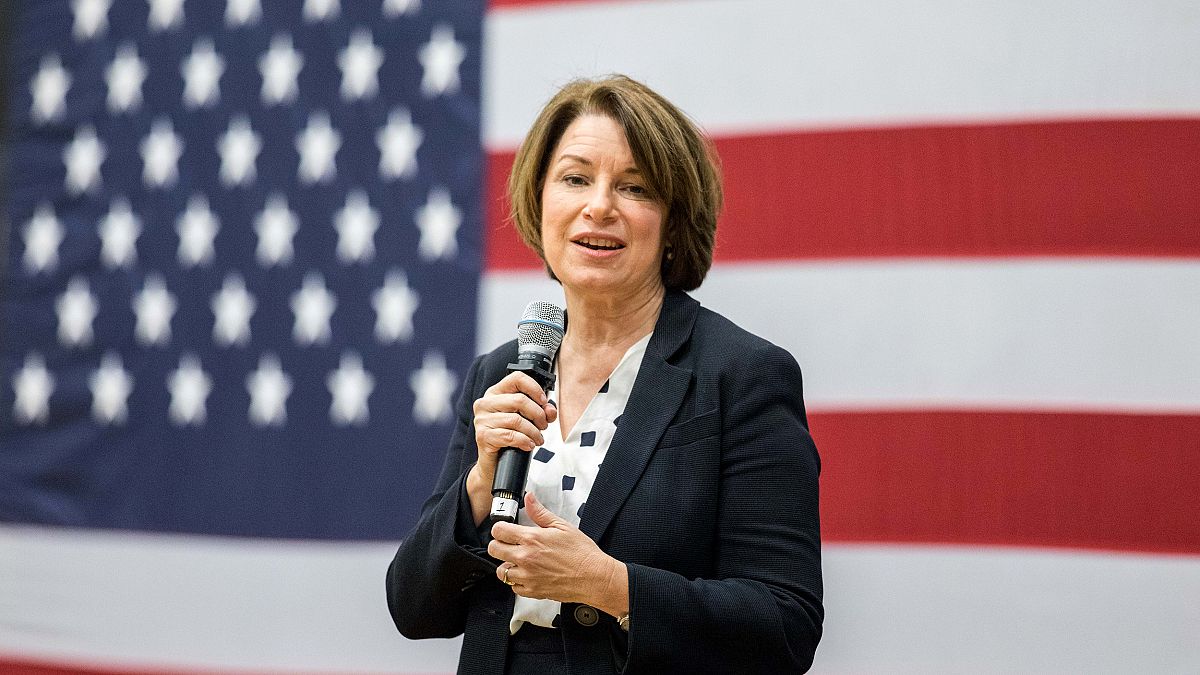 Image: Sen.Amy Klobuchar Holds A Town Hall In New Hampshire