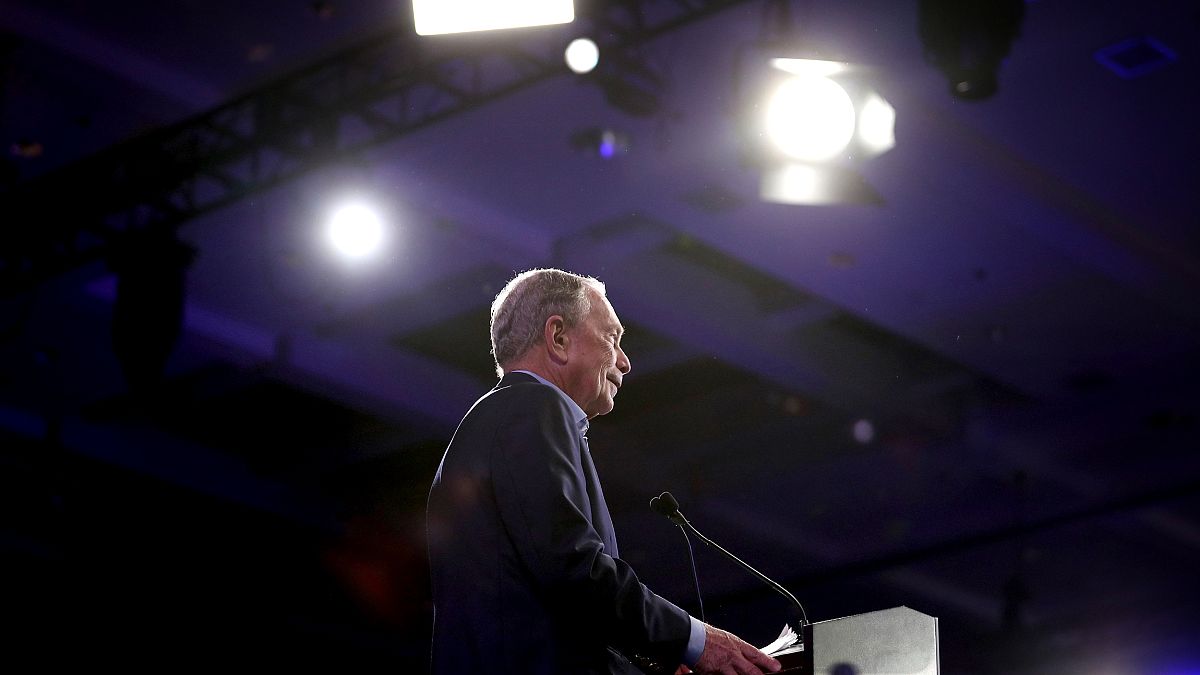 Image: \Mike Bloomberg speaks at a Super Tuesday event in West Palm Beach, 