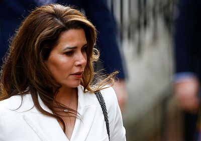 Princess Haya bint Al Hussein arrives at the High Court in London last month. 