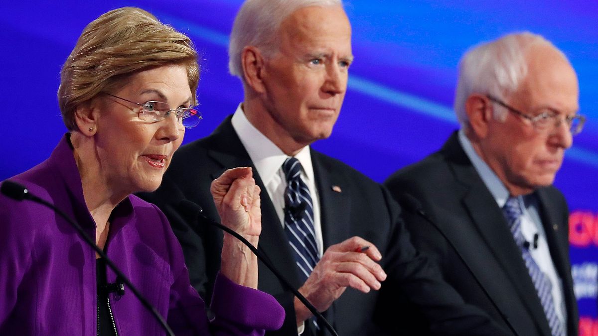Image: Democratic 2020 presidential candidates Senator Elizabeth Warren spe