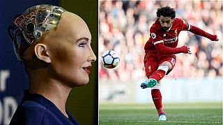 Sophia the robot praises Liverpool's Salah, wishes Egypt luck in World Cup
