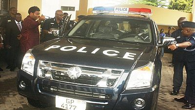 [Photos] La police ghanéenne reçoit des pick-ups fabriqués par un fils du pays