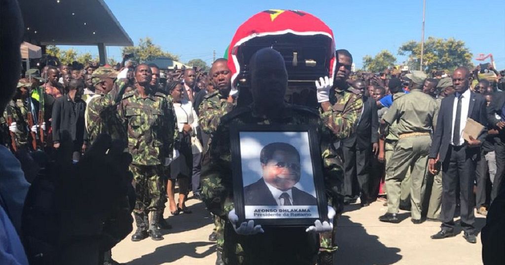 Mozambique President Delivers Peace Tribute At Funeral Of Opposition