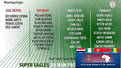 Nigeria's 30-man provisional World Cup squad 'ready to play any team'