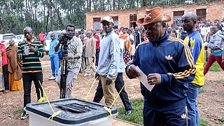[Photos] Sporty Nkurunziza votes in controversial Burundi referendum