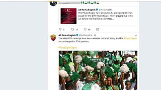 Nigerians react to AS Roma tweets 'supporting' World Cup bound Super Eagles
