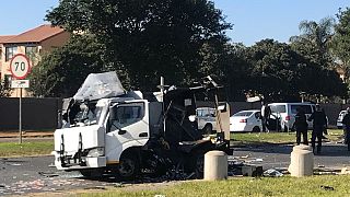 Cash van bombed in South Africa, criminals loot cash in sacks