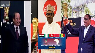 [Photos] Africa's World Cup presidents who hosted the golden trophy
