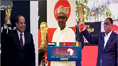 [Photos] Africa's World Cup presidents who hosted the golden trophy