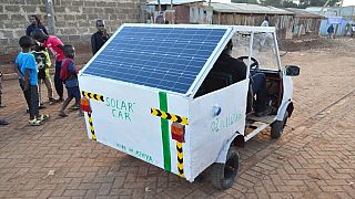 [Photos] Kenyan student develops solar-powered car