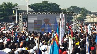 Congolese politician Katumbi holds peaceful rally in Kinshasa via video link