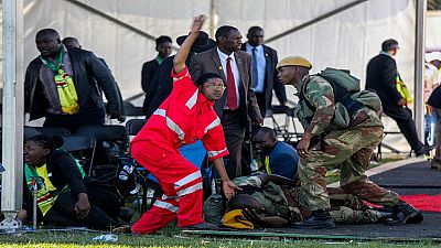 Zimbabwe's Mnangagwa says grenade caused blast at rally