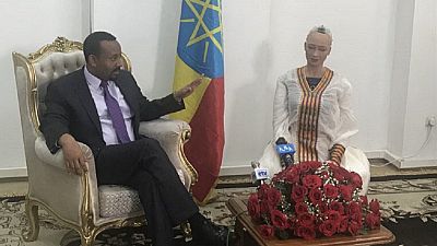 Sophia the robot meets Ethiopia PM, attends ICT expo