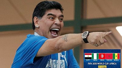 Maradona says American referee won the game for England against Colombia