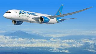 Tanzania: Air Tanzania Boeing 787-8 Dreamliner lands in d'Salaam