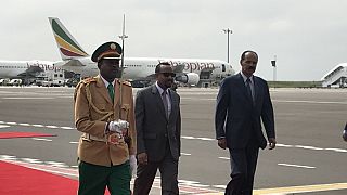 Eritrean leader gets rousing welcome as he 'returns home' to Ethiopia