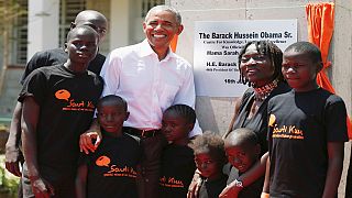 Obama end 2-day visit to Kenya, calls for political unity in the country