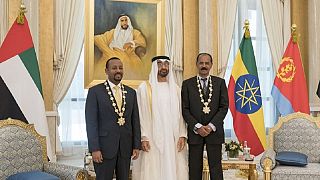 Photos: Ethiopia-Eritrea leaders meet in UAE, awarded for peace deal