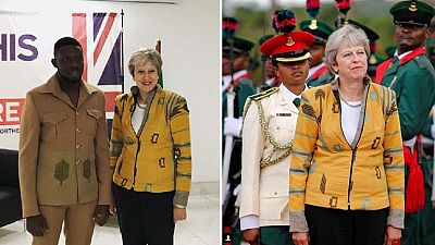 Photos: Nigerian designer of Theresa May's African jacket thrilled