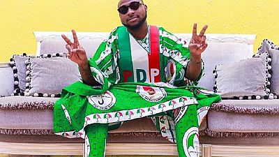 Nigeria's Davido campaigns for opposition PDP