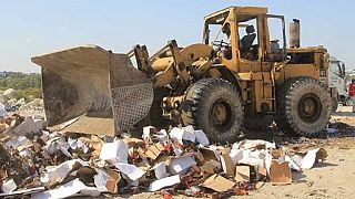 Somalia destroys container full of contraband alcohol