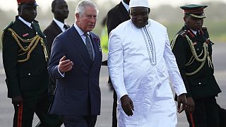 Britain's Prince Charles, wife arrive in The Gambia for West Africa tour