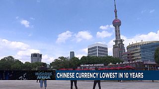 Chinese Yuan at its lowest in 10 years