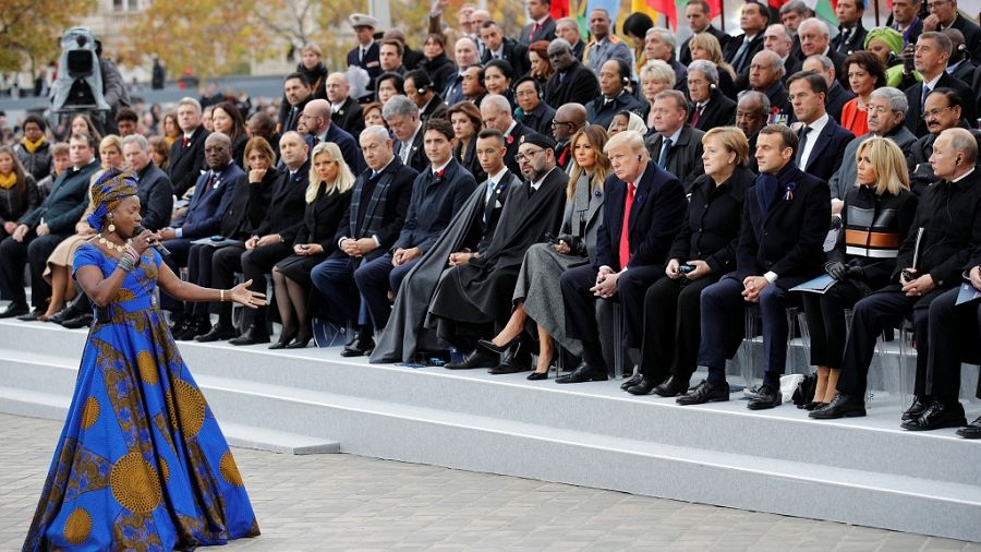 Video Angelique Kidjo dazzles as world leaders gather in France