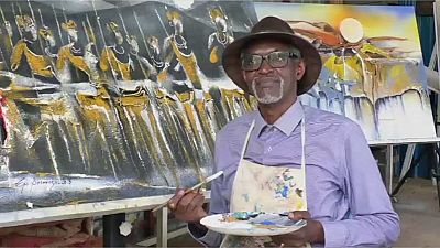 Rwandan renowned artist honors the 'sun' in latest exhibition