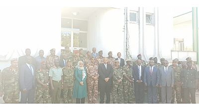 Photo: Ethiopia's female defense minister stands out in 'sea of generals'
