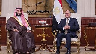 Saudi Crown Prince Bin Salman received by Egyptian President