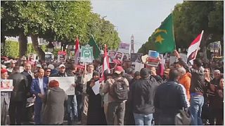Protests greet Saudi Crown Prince Tunisia visit