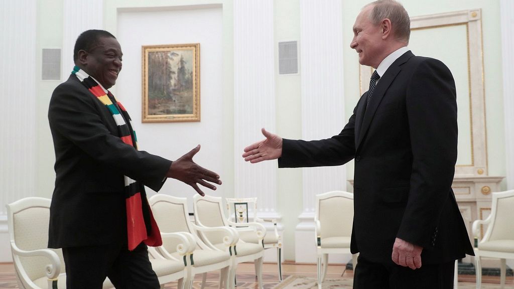 Mnangagwa Begs 'senior Brother' Putin To Help Him Develop Zimbabwe ...