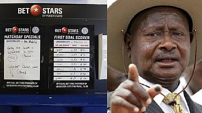 Uganda president orders ban on sports betting