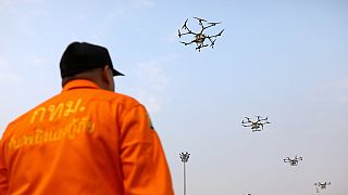 Thai officials deploy drones to battle air pollution, schools closed