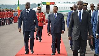Congo's Nguesso welcomes DRC's Tshisekedi in style