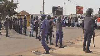 Protestation d'élèves en Guinée-bissau
