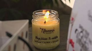 Ugandan entrepreneur spices up Valentine's Day with scented candles